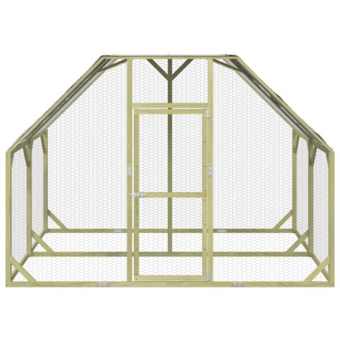 KLATKA DLA KURCZĄT 268X200X190CM IMPREGNOWANE DREWNO SOSNOWE