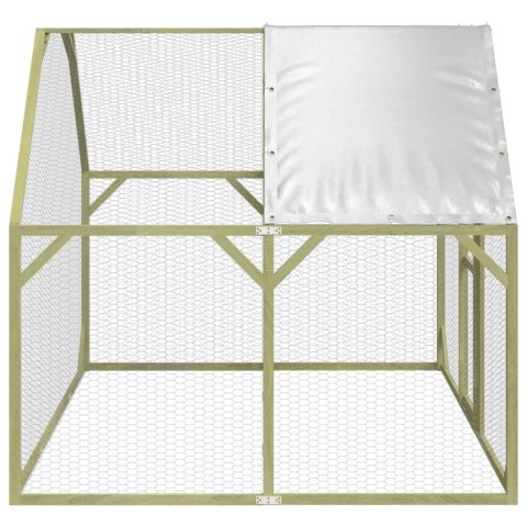 KLATKA DLA KURCZĄT 268X200X190CM IMPREGNOWANE DREWNO SOSNOWE