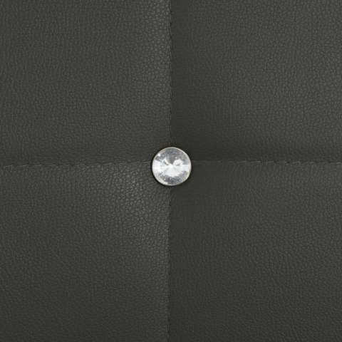 KRZESŁA STOŁOWE 4 SZT. SZARE SZTUCZNA SKÓRA