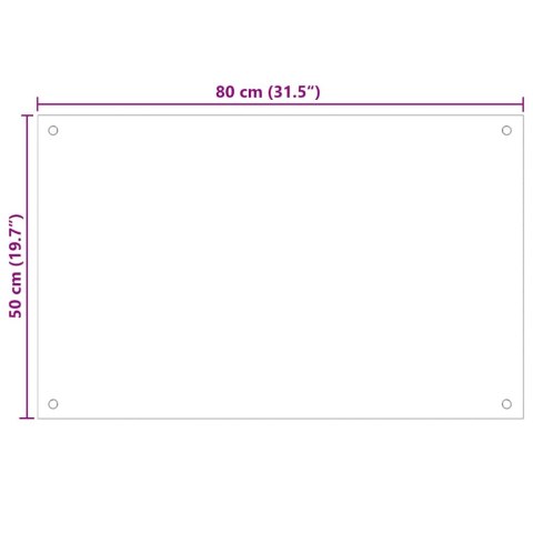 PANELE OCHRONNE DO KUCHNI CZARNE 2 SZT. 80X50CM SZKŁO