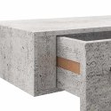 PÓŁKA ŚCIENNA Z SZUFLADĄ SZAROŚĆ BETONU 40X23,5X10CM