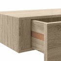 PÓŁKI ŚCIENNE Z SZUFLADĄ 2 SZT DĄB 60X23,5X10CM