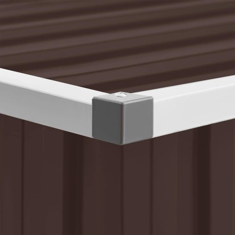 SKRZYNIA OGRODOWA DO PRZECHOWYWANIA BRĄZOWA 109X67X65CM