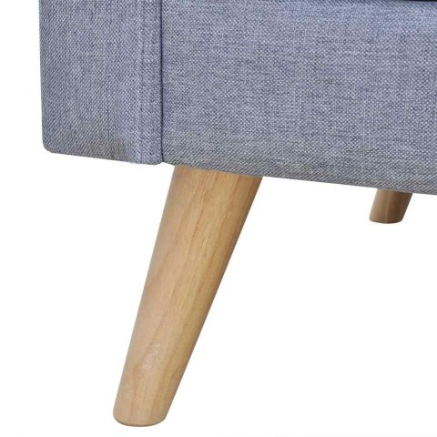 SOFA 3-OSOBOWA MATERIAŁOWA JASNOSZARA
