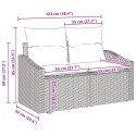 ZESTAW SOF OGRODOWYCH 5 SZTUK Z PODUSZKAMI BEŻOWY POLI RATTAN