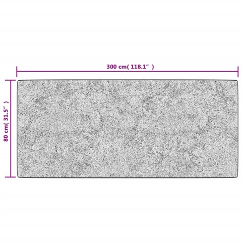 DYWAN Z MOŻLIWOŚCIĄ PRANIA 80X300CM SZARY ANTYPOŚLIZGOWY