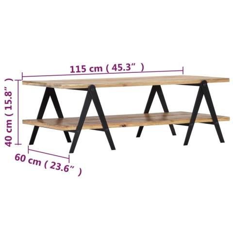 STOLIK KAWOWY 115X60X40CM LITE DREWNO MANGO