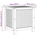 SKRZYNIA OGRODOWA 60X50X106CM DREWNO AKACJOWE