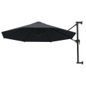 PARASOL ŚCIENNY NA METALOWYM SŁUPKU 300CM ANTRACYTOWY
