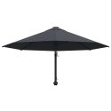 PARASOL ŚCIENNY NA METALOWYM SŁUPKU 300CM ANTRACYTOWY