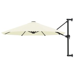 PARASOL ŚCIENNY NA METALOWYM SŁUPKU 300CM PIASKOWY