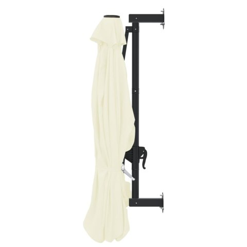 PARASOL ŚCIENNY NA METALOWYM SŁUPKU 300CM PIASKOWY