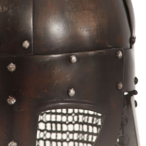 REPLIKA ZABYTKOWEGO HEŁMU WIKINGA LARP STAL MIEDZIANA