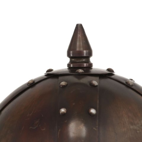 REPLIKA ZABYTKOWEGO HEŁMU WIKINGA LARP STAL MIEDZIANA