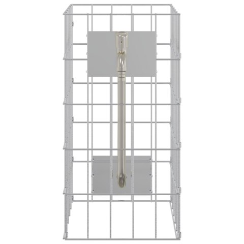KOLUMNA GABIONOWA Z KRANEM 50X25X25CM STAL NIERDZEWNA