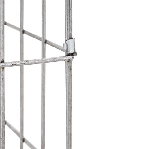 KOLUMNA GABIONOWA Z KRANEM 50X25X25CM STAL NIERDZEWNA