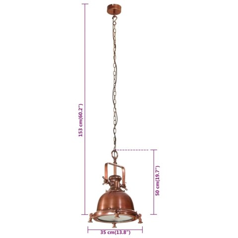 LAMPA WISZĄCA 35X35X153CM ALUMINIUM