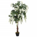 SZTUCZNA WISTERIA 1260 LIŚCI 180CM ZIELONO-BIAŁA