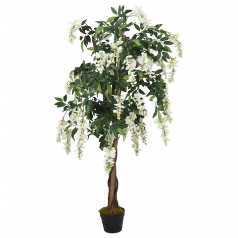 SZTUCZNA WISTERIA 1260 LIŚCI 180CM ZIELONO-BIAŁA