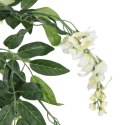 SZTUCZNA WISTERIA 1260 LIŚCI 180CM ZIELONO-BIAŁA