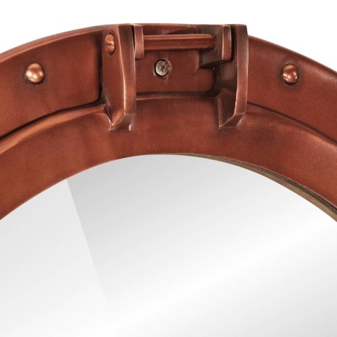 LUSTRO WISZĄCE W KSZTAŁCIE BULAJA ŚR.50CM ALUMINIUM I SZKŁO