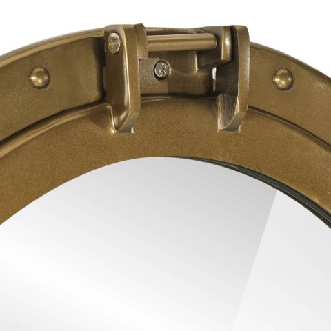 LUSTRO WISZĄCE W KSZTAŁCIE BULAJA ŚR.50CM ALUMINIUM I SZKŁO