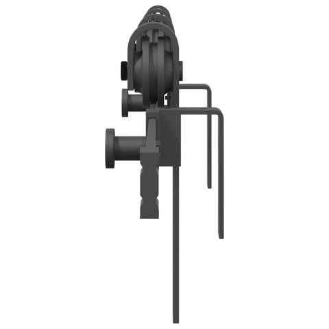 SYSTEM DO MONTAŻU DRZWI PRZESUWNYCH 200CM STAL CZARNY