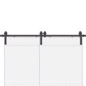 SYSTEM DO MONTAŻU DRZWI PRZESUWNYCH 400CM STAL CZARNY