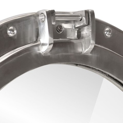 LUSTRO WISZĄCE W KSZTAŁCIE BULAJA ŚR.30CM ALUMINIUM I SZKŁO