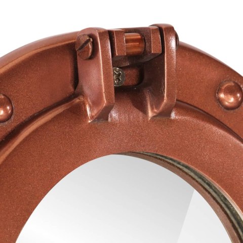 LUSTRO WISZĄCE W KSZTAŁCIE BULAJA ŚR.30CM ALUMINIUM I SZKŁO