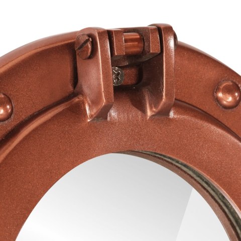 LUSTRO WISZĄCE W KSZTAŁCIE BULAJA ŚR.38CM ALUMINIUM I SZKŁO