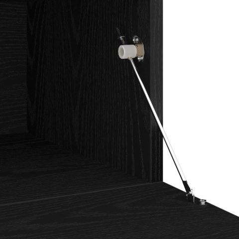 SZAFKI RTV 3 SZT. Z OŚWIETLENIEM LED CZARNE DĄB SZAFKI RTV Z OŚWIETLENIEM LED 2 SZT. CZARNE D