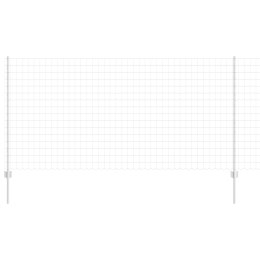EURO FENCE Z 22 SŁUPKAMI SREBRO 1,2X25M STAL