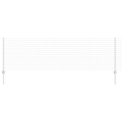 EURO PŁOT Z 11 SŁUPKAMI SREBRNY 0,8X25M STAL