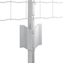 EURO PŁOT Z 11 SŁUPKAMI SREBRNY 0,8X25M STAL
