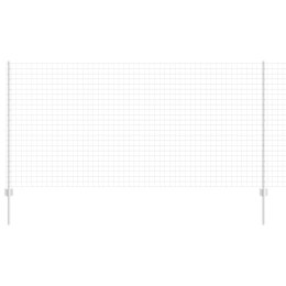PŁOT Z 10 SŁUPKAMI SREBRNY 1,2X10M STAL