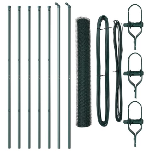 HEXAGON FENCE ZIELONY 1X10M STAL