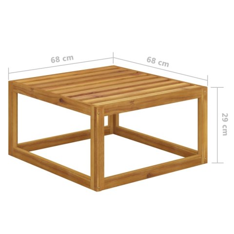 PODNÓŻEK Z CIEMNOSZARĄ PODUSZKĄ DREWNO AKACJOWE