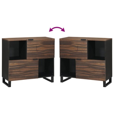 SZAFKA 80X33,5X75CM Z LITEGO DREWNA MANGO