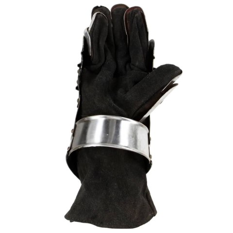 REPLIKA RYCERSKICH RĘKAWIC ŚREDNIOWIECZNYCH LARP SREBRNA STAL