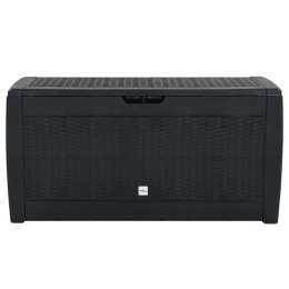 SKRZYNIA OGRODOWA ANTRACYTOWA 119X48X60CM POLIPROPYLEN