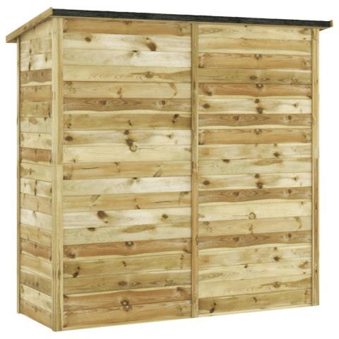 VidaXL Szopa ogrodowa z impregnowanego drewna sosnowego, 182x76x175 cm
