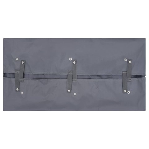 WYŚCIÓŁKA DO WÓZKA OGRODOWEGO CIEMNOSZARA 81X41X40CM TKANINA