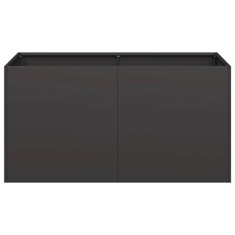 DONICA CZARNA 80X40X40CM STAL WALCOWANA NA ZIMNO