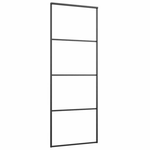 DRZWI PRZESUWNE Z OSPRZĘTEM SZKŁO ESG I ALUMINIUM 76X205CM