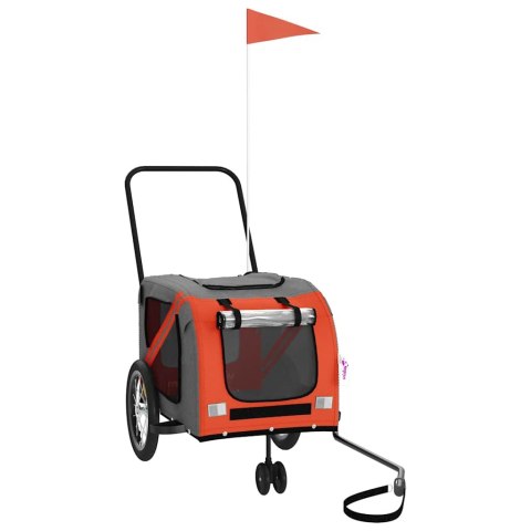 PRZYCZEPKA ROWEROWA DLA ZWIERZĄT TKANINA OXFORD I ŻELAZO