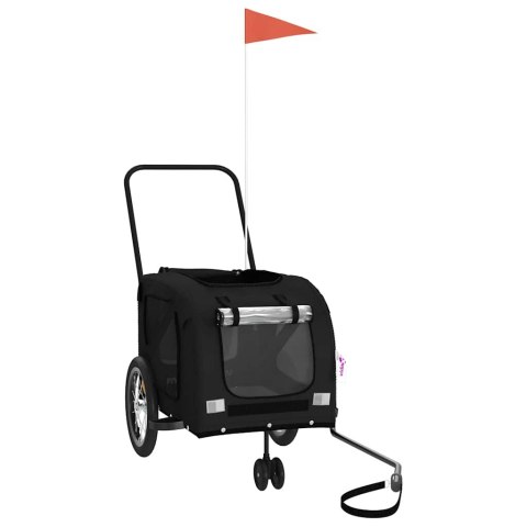 PRZYCZEPKA ROWEROWA DLA ZWIERZĄT TKANINA OXFORD I ŻELAZO