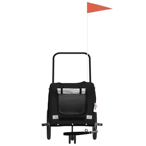 PRZYCZEPKA ROWEROWA DLA ZWIERZĄT TKANINA OXFORD I ŻELAZO