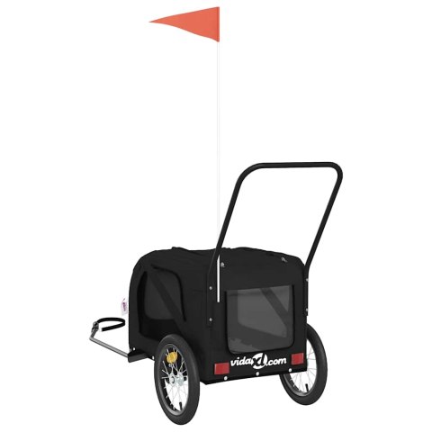 PRZYCZEPKA ROWEROWA DLA ZWIERZĄT TKANINA OXFORD I ŻELAZO