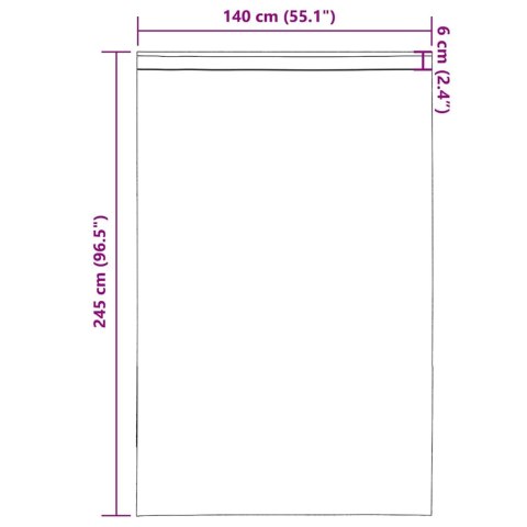 ZASŁONY WOALOWE Z KIESZENIAMI NA DRĄŻEK 2 SZT. JASNOBRĄZOWE
